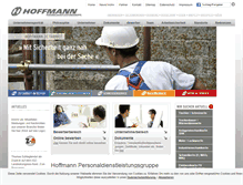Tablet Screenshot of hoffmann-zeitarbeit.de